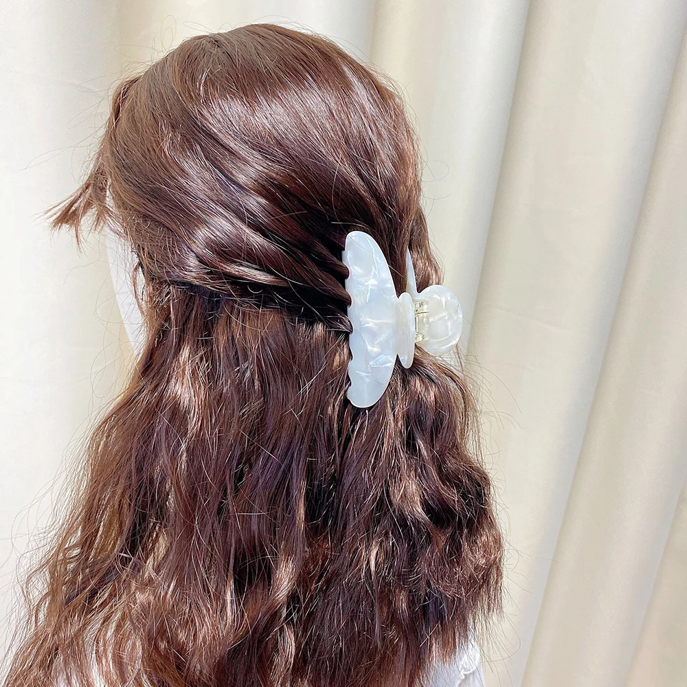 LOGO DEFECTS = Clearance Sale = 8.8cm large size Claw Acetate Tortoise Shell Hair Accessories For Women Girl