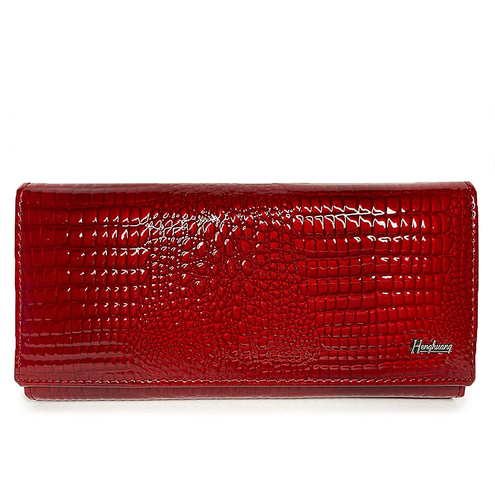 Women Wallets Female Luxury Brand Alligator Long Genuine Leather Ladies Clutch Coin Purse Magnetic Snap Crocodile Cow Wallet