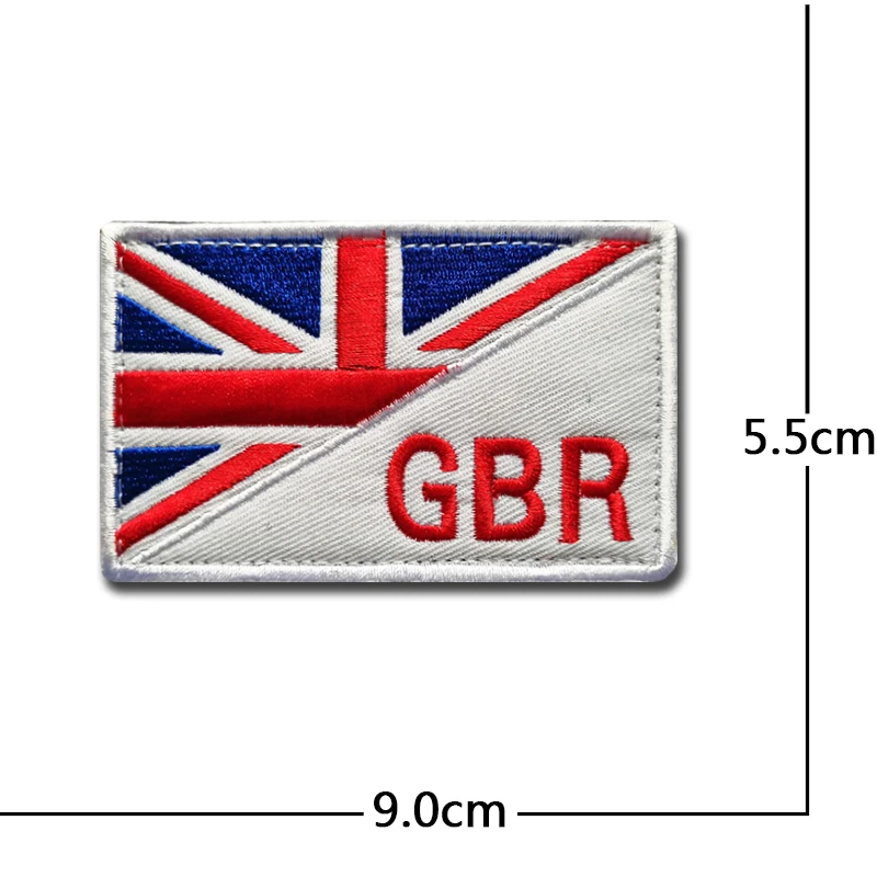 Parche táctico PVC de bandera Reino Unido bordado - imagen 3