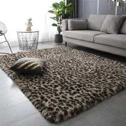 Tapis de Sol Moelleux Antidérapant en Fourrure Super Doux, Accessoire de Luxe, Shaggy, pour Salon