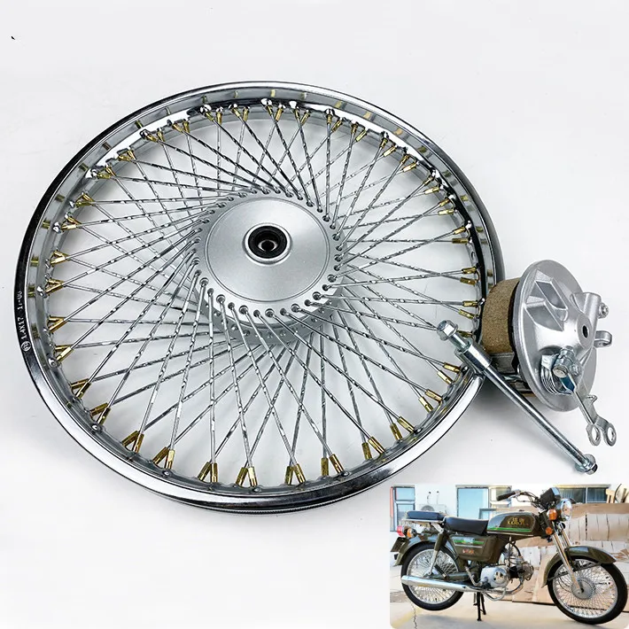 JH70 CY80 Motorcycle Front Rear Aluminum Alloy Wheel Hub Assy 72 spokes 1.40X17“  Motorbike Scooter Rims