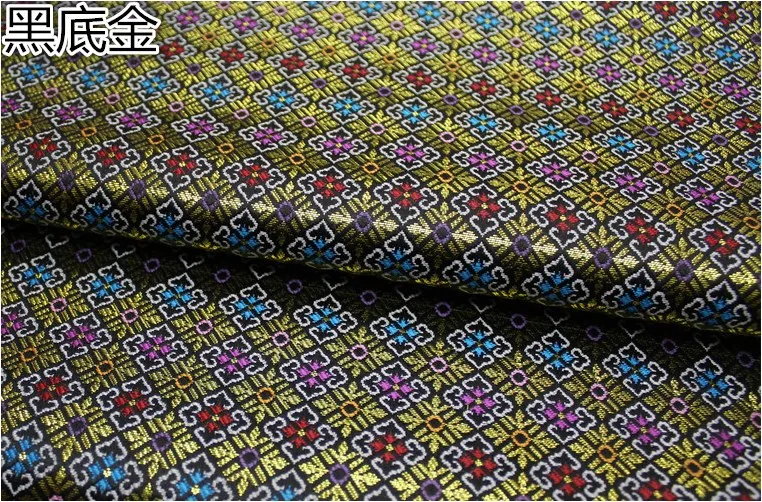 High quality jacquard brocade damask silk satin fabric costume upholstery furniture curtain clothing material