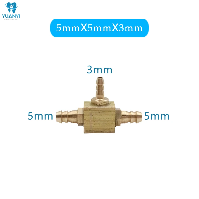 Złącze stomatologiczne do metalowego złącza Dental woda powietrze cupreous złącze rury wspólne fajka wodna i przewód powietrzny