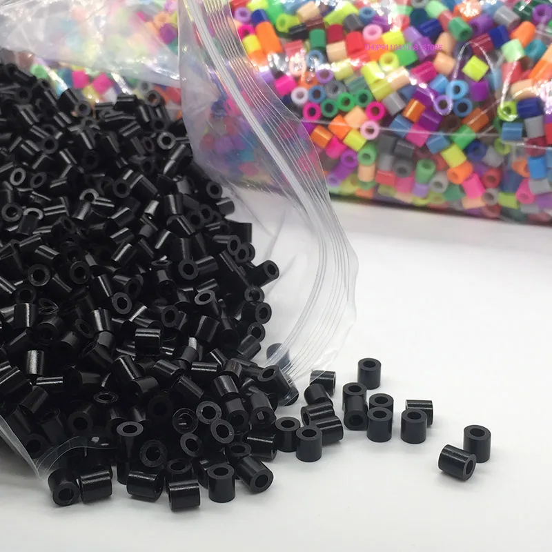 24/72 colori scatola set hama perline giocattolo 2.6/5mm perler educativi per bambini puzzle 3D giocattoli fai da te fogli di pegboard stiratura di carta perline fusibile