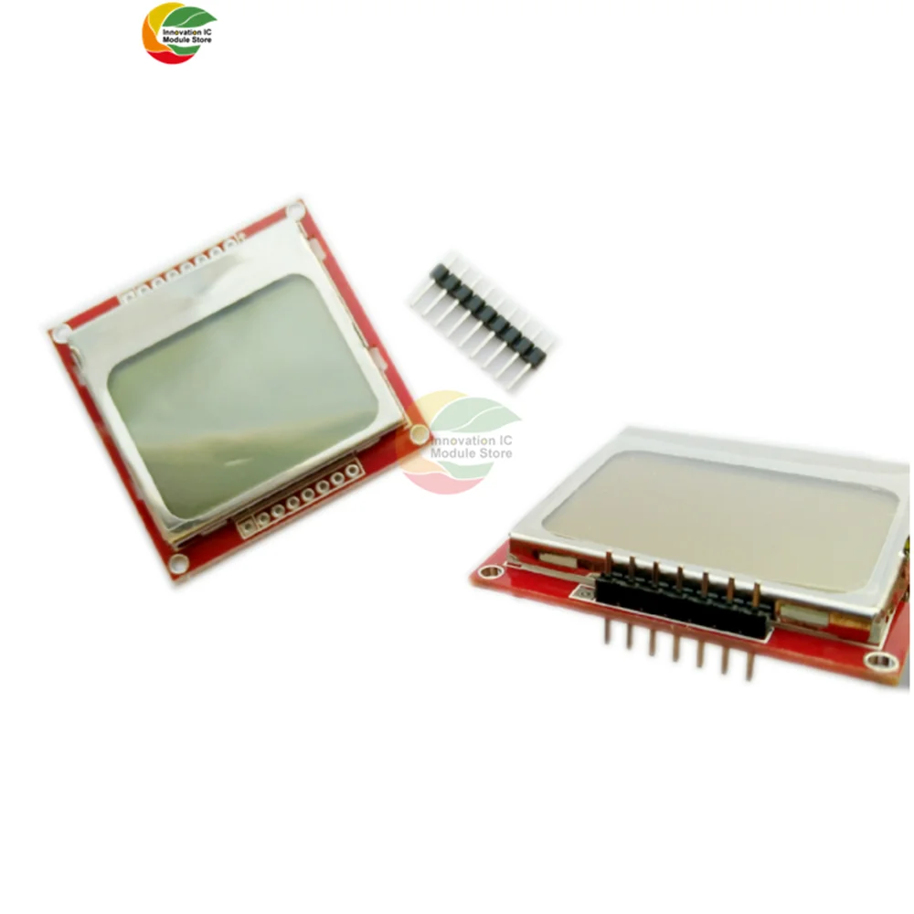 Nokia 5110 LCD สีแดงหน้าจอ LCM Red PCB Solderless โมดูล Smart Electronics โมดูล LCD Arduino โมดูล Nokia 5110