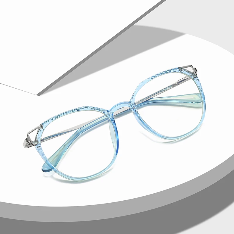 Blue Light Blocking Glasses Frame New Arrival Fashion Full Rim Plastic UV400 Prescription Eyewear Anti-Reflective Coating