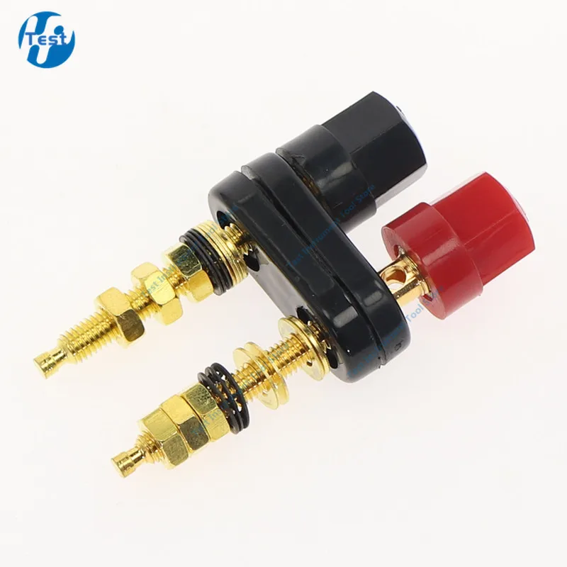 1 pz placcato oro spina a Banana connettore altoparlante amplificatore terminale esteso Post di rilegatura