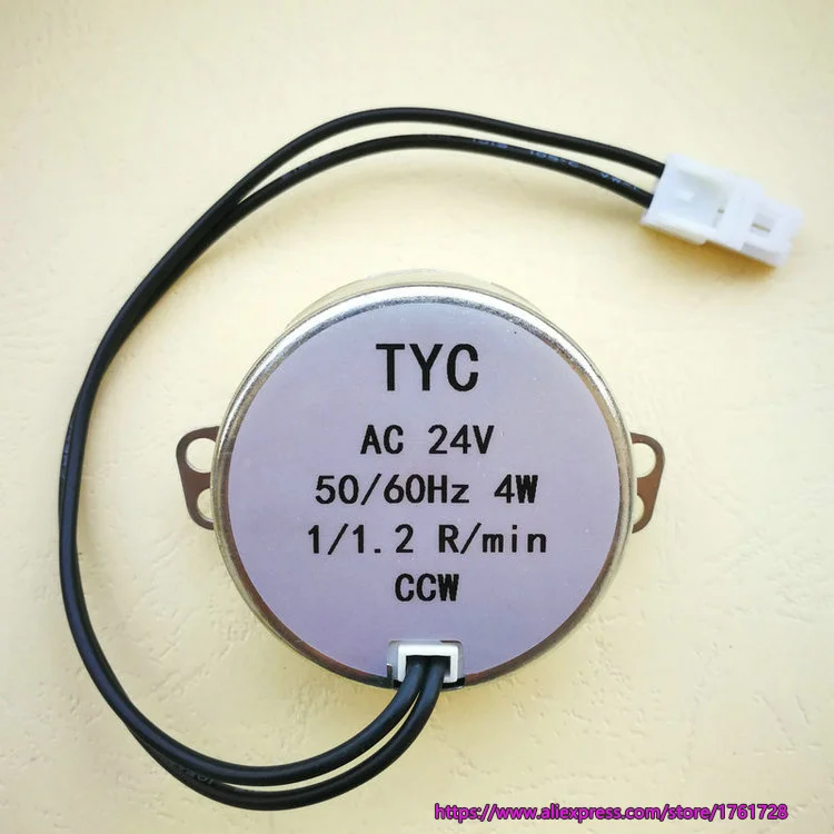 AC synchronous motor TYC50 24V 1/1.2R/min CW CCW conveyor belt motor for cat litter box~