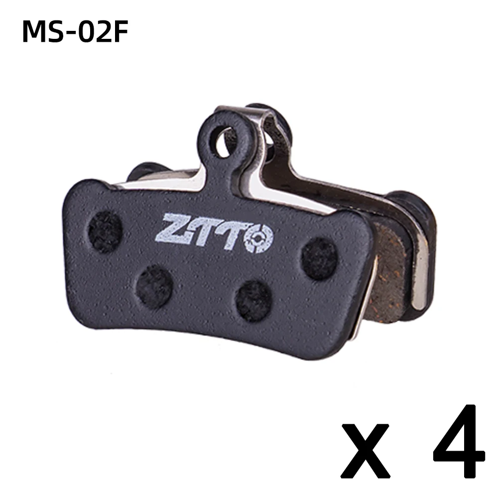 ZTTO 4 Paar MTB Halbmetall-Fahrrad-Bremsbeläge, leise Keramik für Fahrrad-Scheibenbremse M8020 M6100 MT200 Führungscode E9 DB ER MT6 MT4