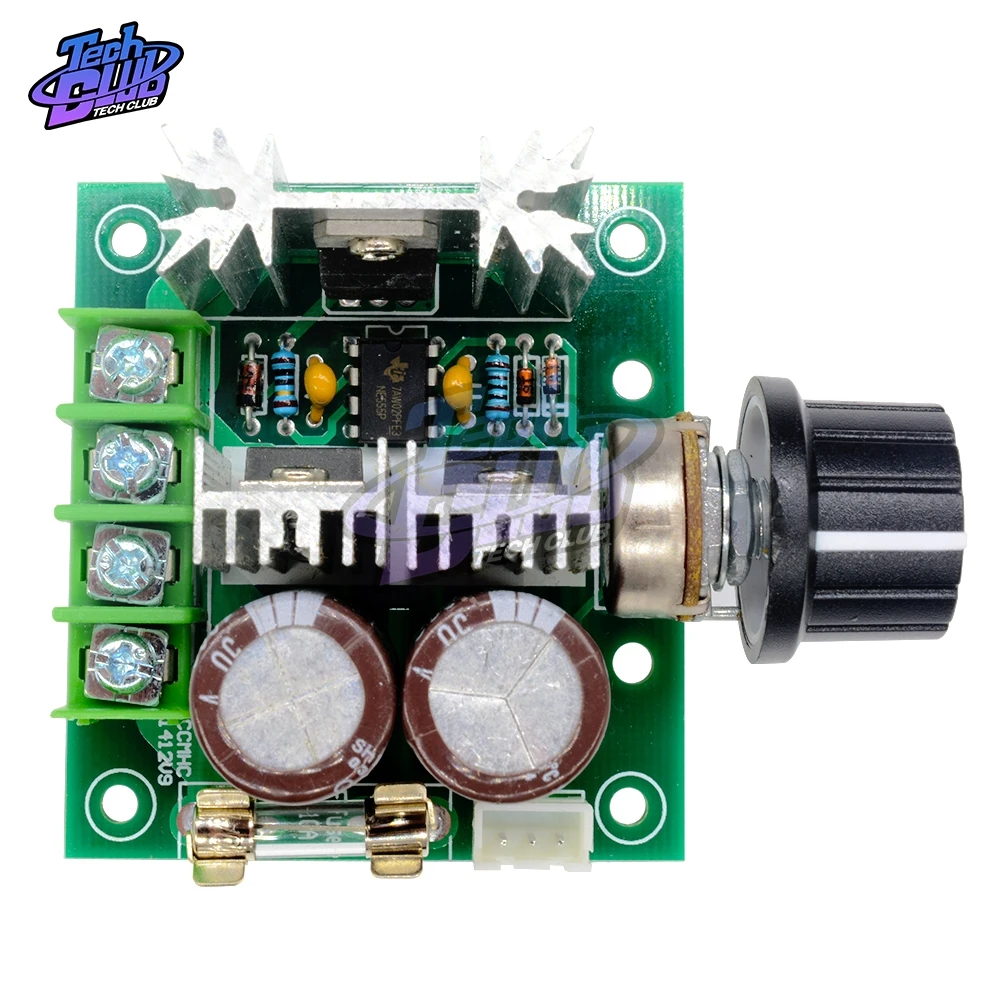 10A Auto PWM DC Motor Speed Controller Regulator Governor with Knob Switch 12V-40V 32V Volt Regulator Dimmer 400W Board Module