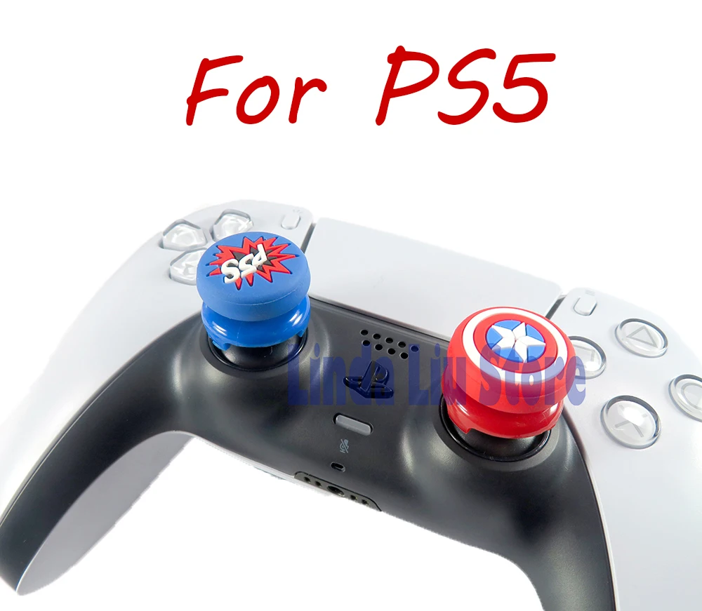 

10pairs Replacement For PlayStation PS4 PS5 Thumbsticks Cover Thumb Joystick Extender Caps Heightened Caps Gamepad Controllers