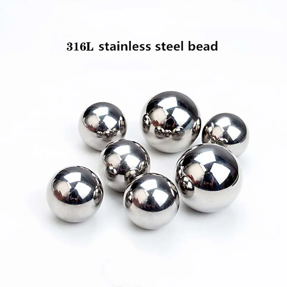 Solid 316L Stainless Steel Ball Smooth Steel Beads Round Ball Dia 2.38mm 3mm 3.5mm 4mm 5mm 6mm 7.938mm-60mm