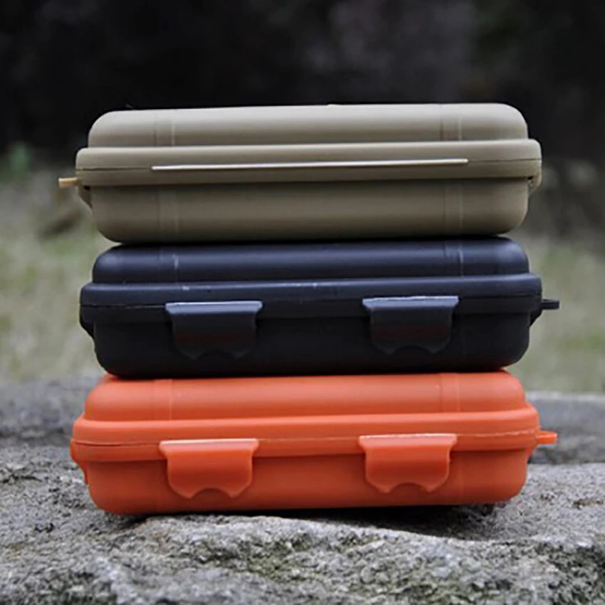 Cajas de protección impermeables a prueba de golpes, Caja Sellada para acampar al aire libre, pesca, caja de almacenamiento de supervivencia, contenedor, caja de herramientas