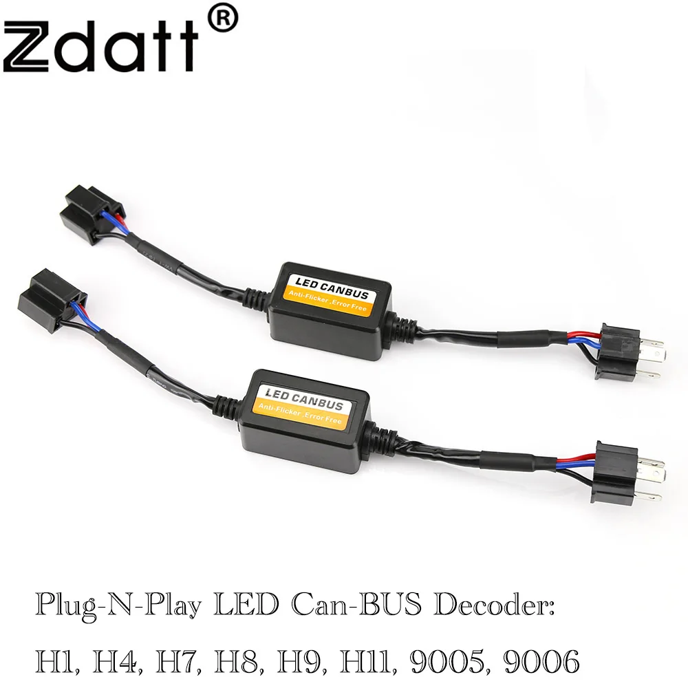 Canbus Anti-EMC Car LED Decodificador de farol, sem erro, apto para VW, GOLF, BMW, H1, H4, H7, H8, H9, H11, 9006, HB4, 9005, HB3, 2024