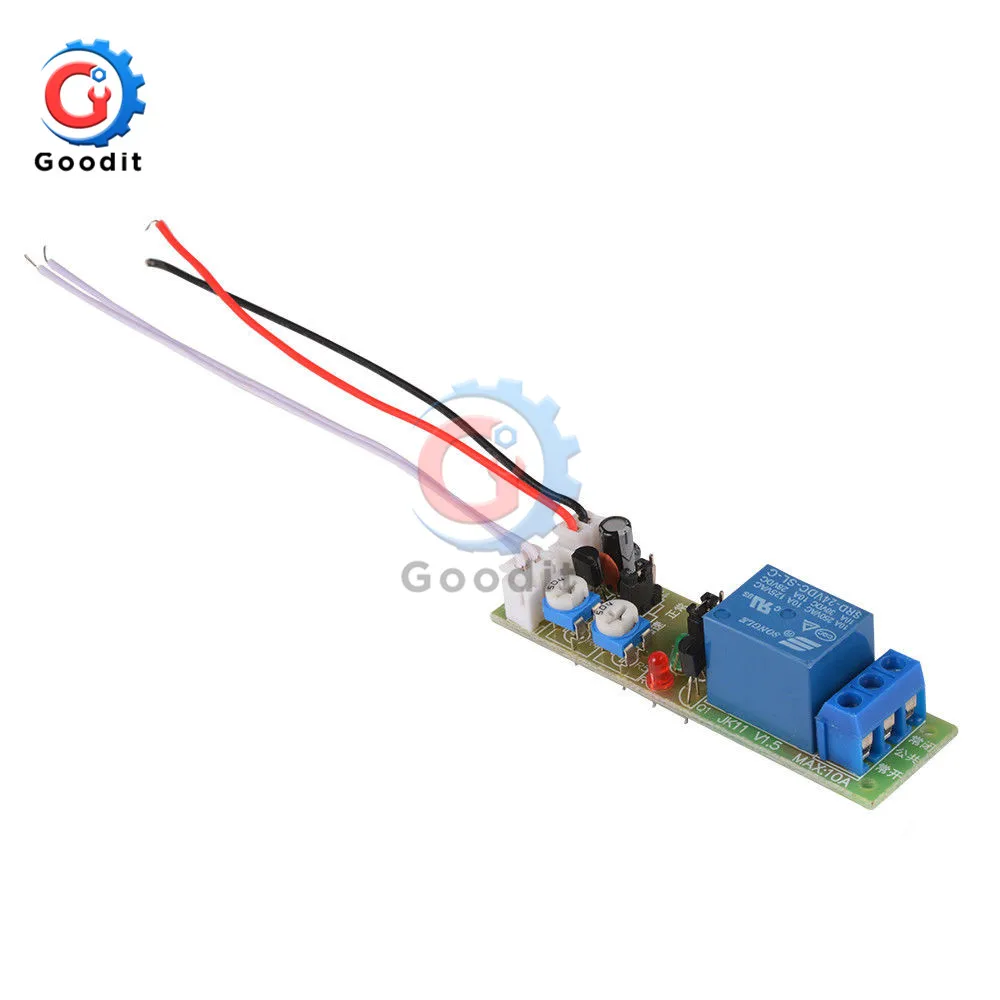 Adjustable Cycle Timer Delay On/Off Switch Power Supply Relay Module DC 5V 12V 24V Timer Relay Module with Cable