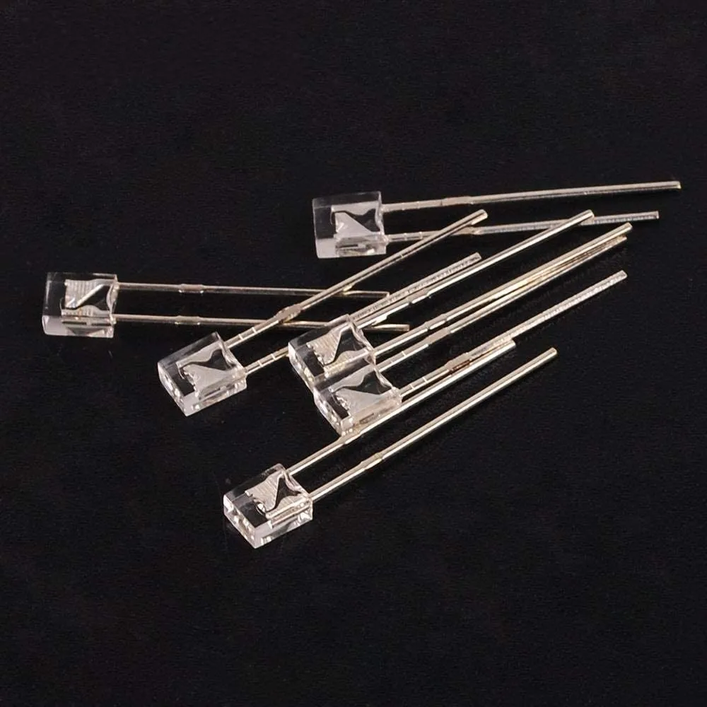 1000PCS 2*5*7 Quadratische Transparente Leuchtdiode Rot Gelb Grün Blau hohe helle Leuchtdiode 2x5x7 LED Diode – Detail 8
