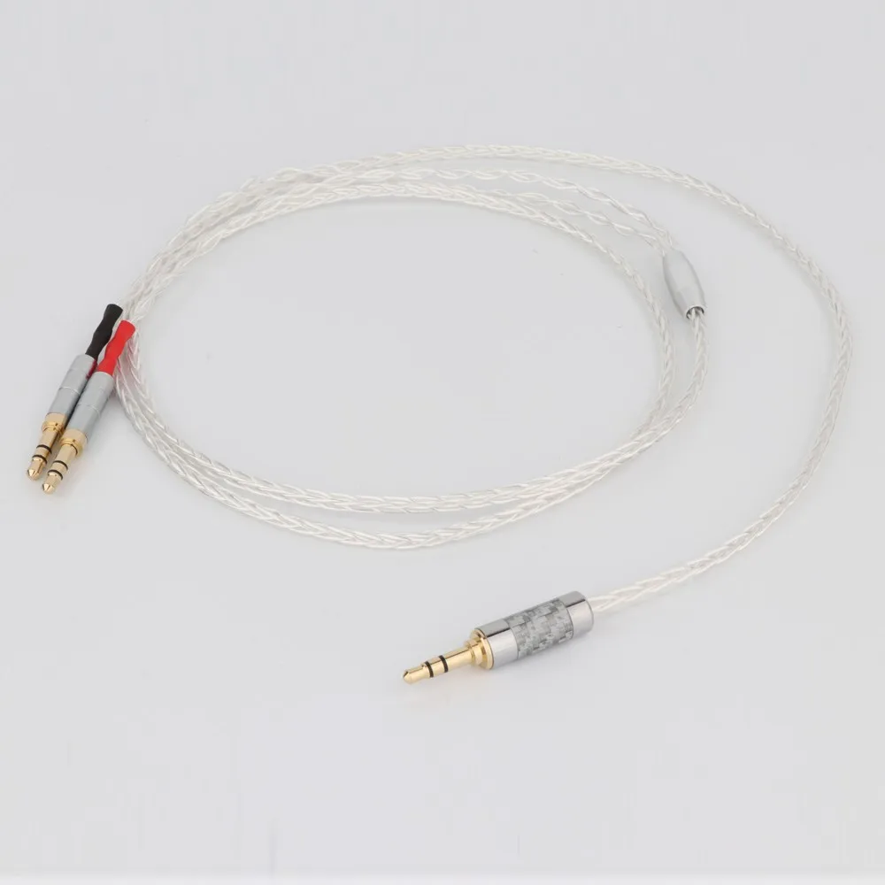 Preffair 8 Cores Silver Plated OCC Earphone Cable For Focal Clear Elear Elex Elegia Stellia