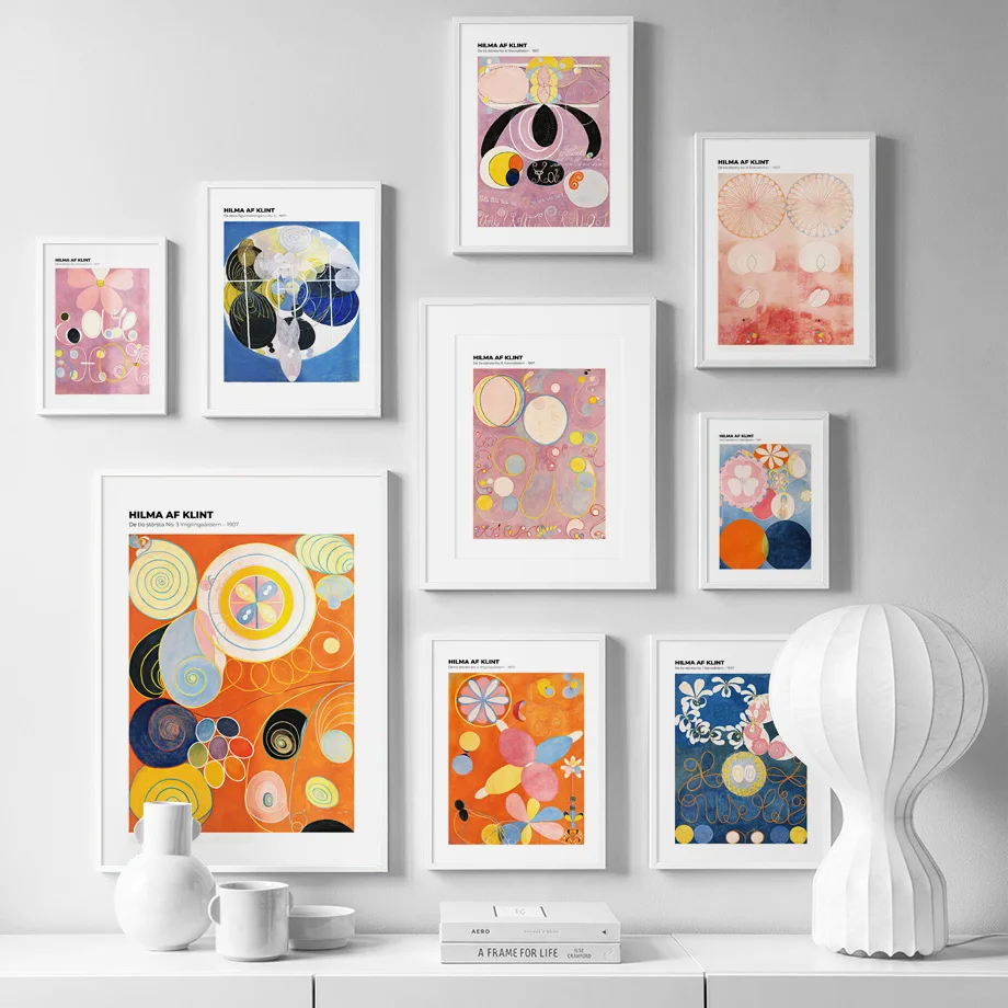 

Hilma Af Klint Colorful Abstract Exhibition Nordic Posters And Print Wall Art Canvas Painting Decoration Picture For Living Room