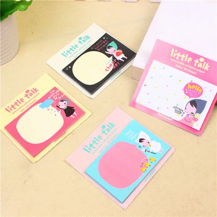 30 Pcs Korean Stationery Girl Post Note Cartoon N Times Post Cute Girl Note Book Planner Kawaii Stickers