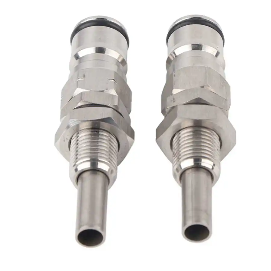 2pcs/ Set Stainless Steel Sturdy Keg Beer  Lock Post Pressure Relief Valve Beer Keg Homebrew Adapter Brewing Beer Connector