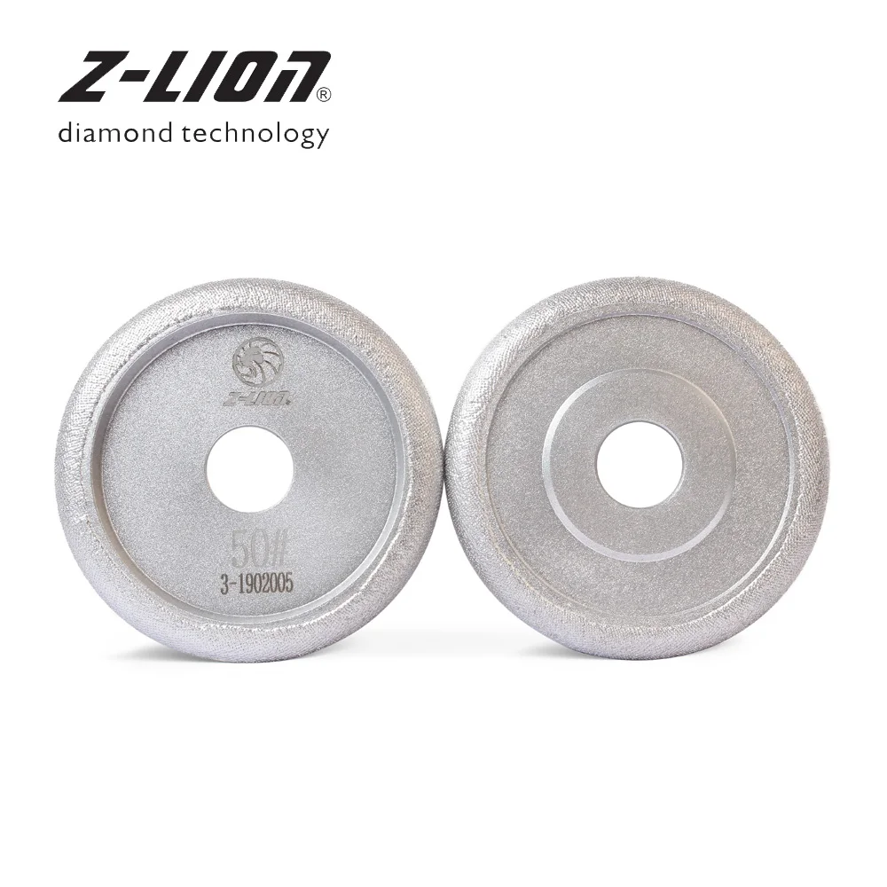 Z-LEAP 100mm Vacuum Brazing Diamond Grinding Wheel Granite Marble Concrete Fluting Disc Grooving Sanding Polishing Abrasive Pads