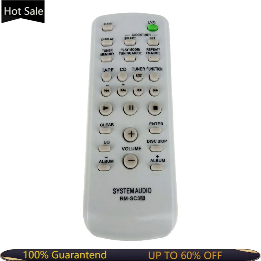 NEW RM3-SC Remote Control for SONY CD HIFI System Audio RM-SC30 RM-SC50 RM-SC55 MHC-RG29 MHC-RG490S CMT-EH10 CMT-U1 CMT-CPZ1