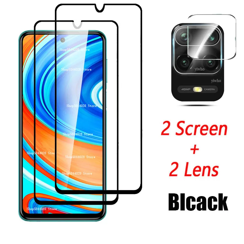 2-in-1 for Redmi Note 9 Pro Glass Camera Protective Glass for Xiaomi Redmi Note 9 Pro 9pro Max Note9pro Not9pro M2004J19G Films