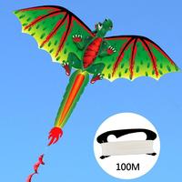 Kids Cute 3D Dinosaur Kite Flying Game Outdoor Sport Playing Toy with 100m Line