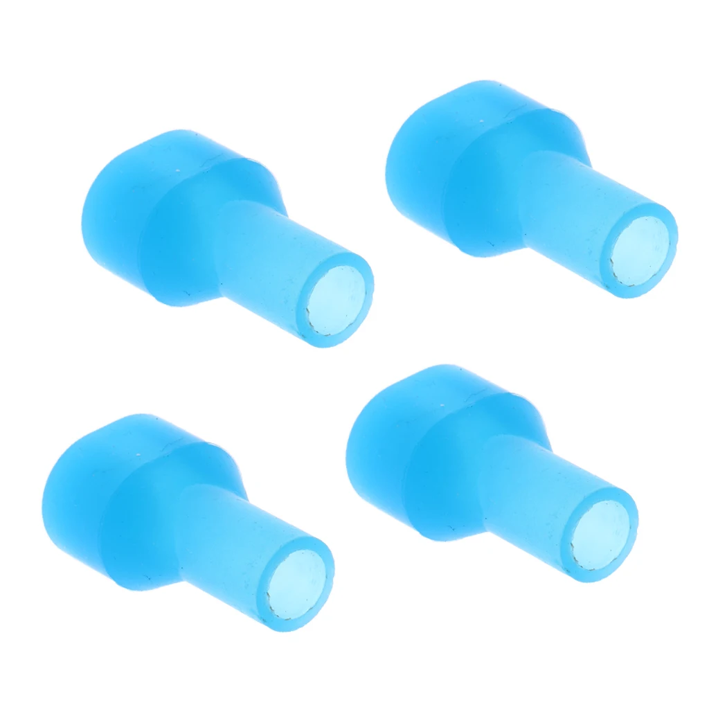 4Pcsหลอดเครื่องดื่มBite Valve Mouthpieceสำหรับกีฬากลางแจ้งกระเป๋าเป้สะพายหลังHydration Packสีฟ้า/สีดำ