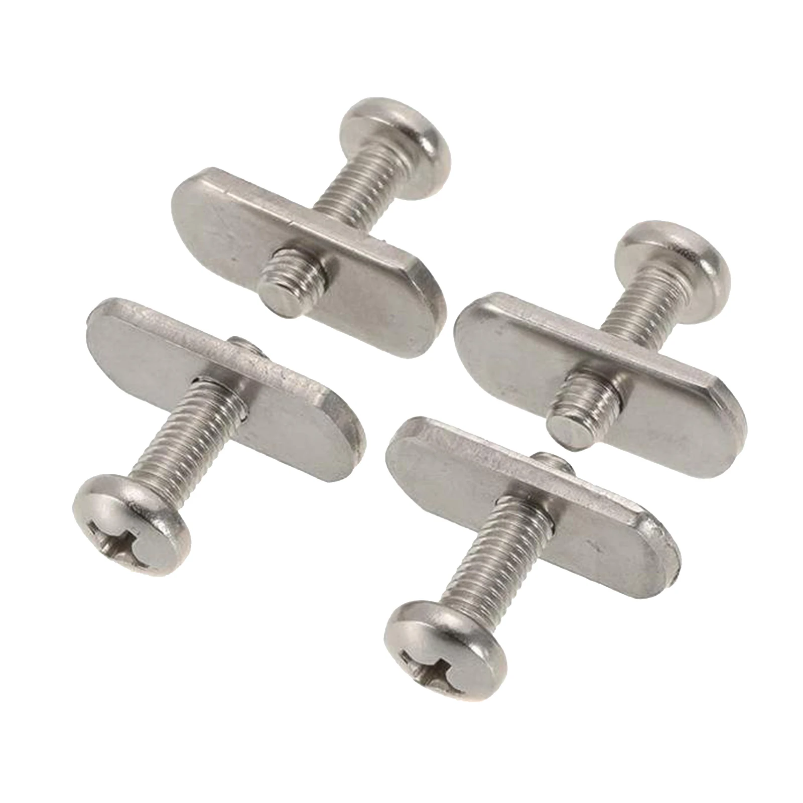 4Set Kayak Marine Boat Screws Track Nuts Stainless Steel Rail/Track Hardware Gear Mounting Kayaker Accessories