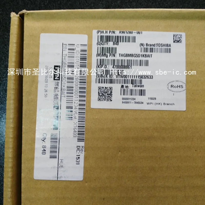 New10piece 4G eMMC THGBMBG5D1KBAIT THGBMBG5D1 FBGA153 الذاكرة IC