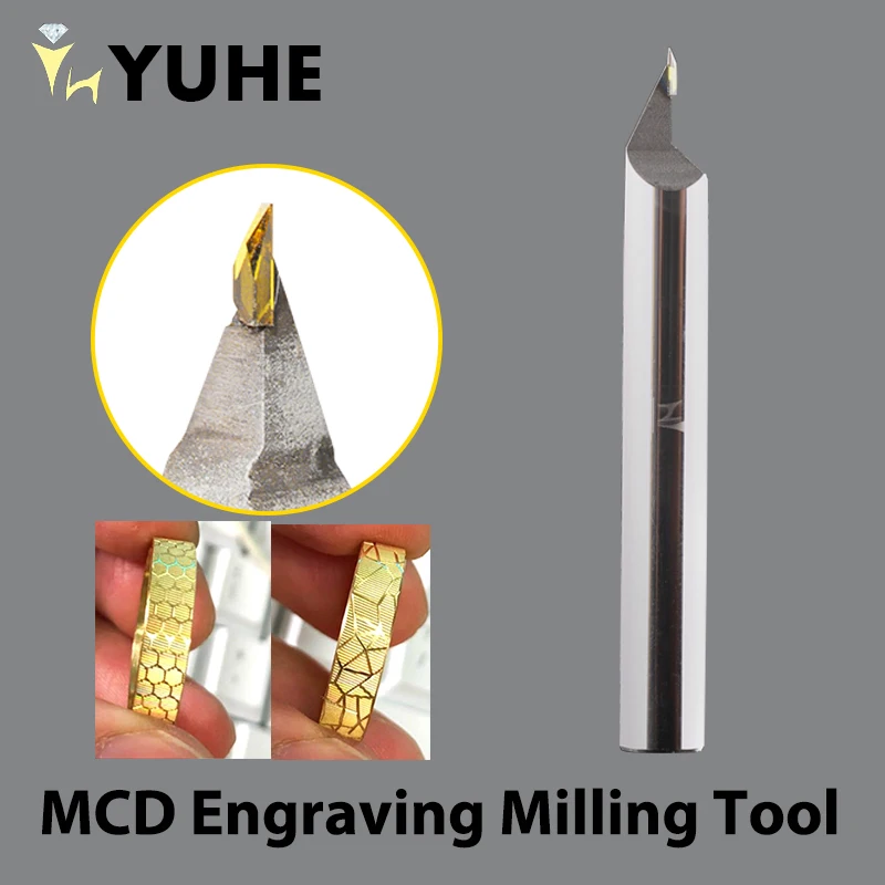 MCD Engraving Milling Tool used in CNC Milling Machine for Jewelry Mirror Effect Processing Jewelry Tools