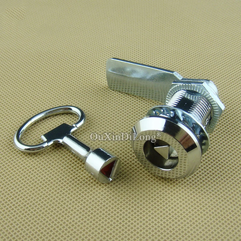 Brand New 10PCS 30mm Cam Locks Triangle Electrical Box Lock Camper Drawer Cabinet Toolbox Locks Industrial Door Locks