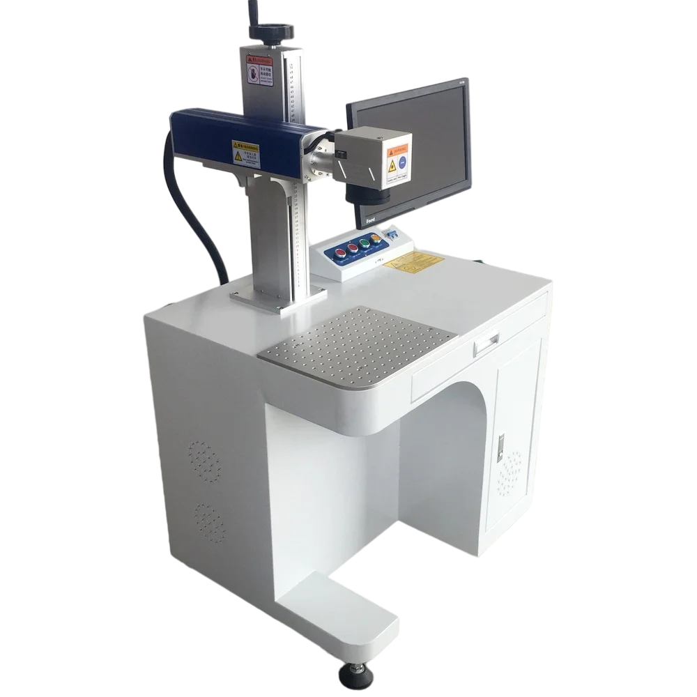 20w 30w 50w 100w Raycus JPT MOPA Fiber Laser 3D Marking Machine Is Suitable for Medium-Sized Enterprise Knife And Gun Engraving