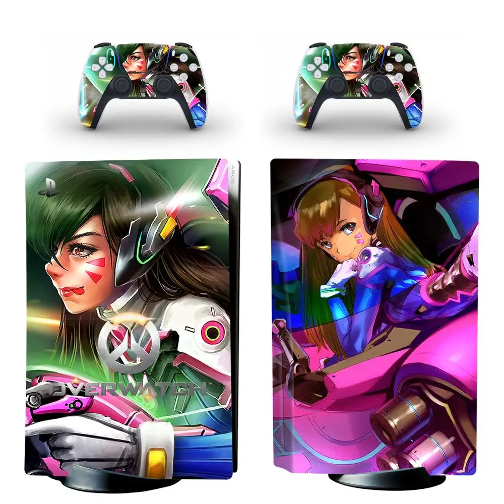 DVA PS5 Standard Disc Edition Skin Sticker Decal Cover for Console & Controller PS5 Skin Sticker Vinyl