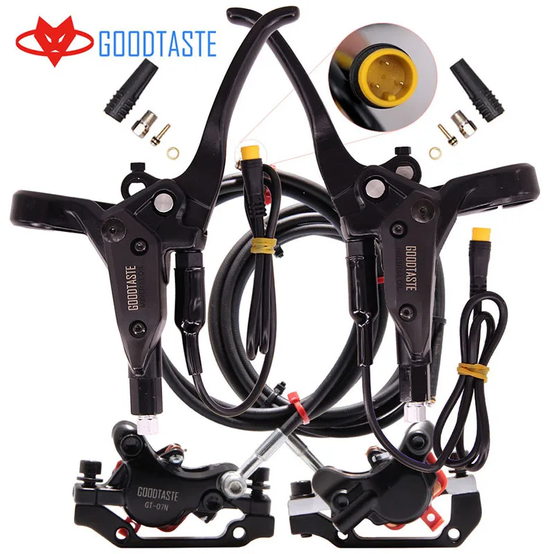 3 pin E-bike Brake handle brakes Power-off oil brake hydraulic Pump up brake lever mountain bike Goodtaste XOD A pair new