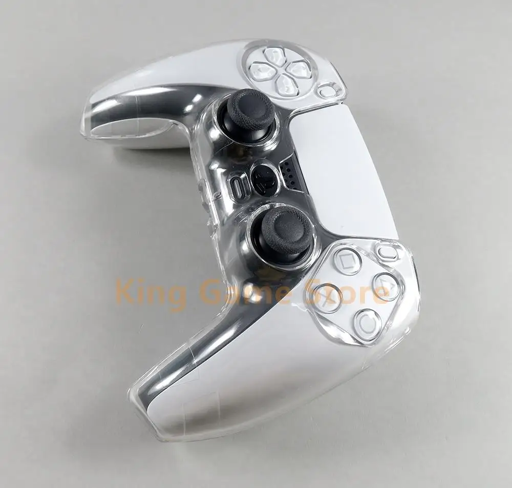 2pcs Protective Handle For SONY Playstation 5 Crystal Shell Case Cover For PS5 Gamepad Replacement For PS5 Controller Case