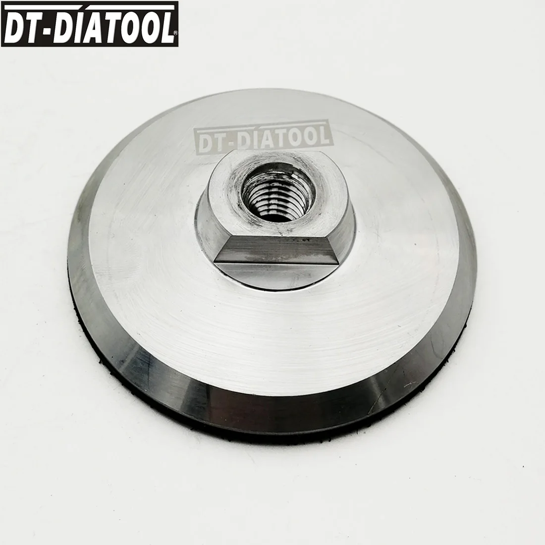 DT-DIATOOL 1pc Al Base Back Pad for Diamond Polishing Pads M14 or 5/8 Thread 3'/4'/5' Sanding and Grinding Discs Backing Holder