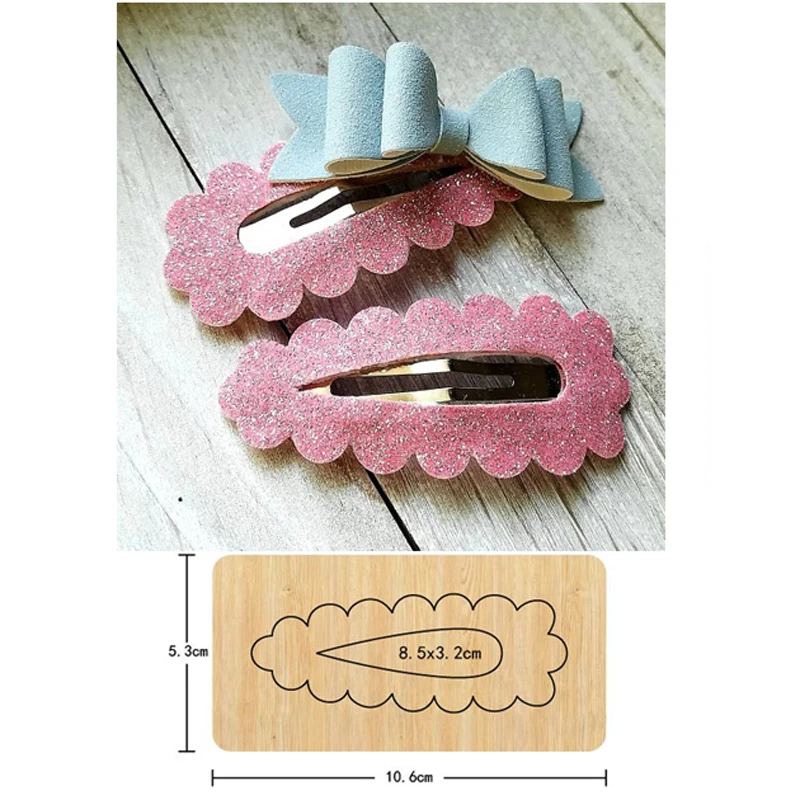 

Hair Clip Handwork Hairpin Cutting Dies 2020 New Headdress Wooden Dies Suitable for Common Die Cutting Machines on the Market