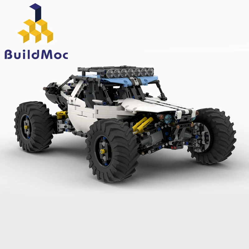 BuildMoc An4WD RC Buggy for MOC 19517 LeGINGlys Building Blocks Toy Kit DIY Educational Children Birthday Gift