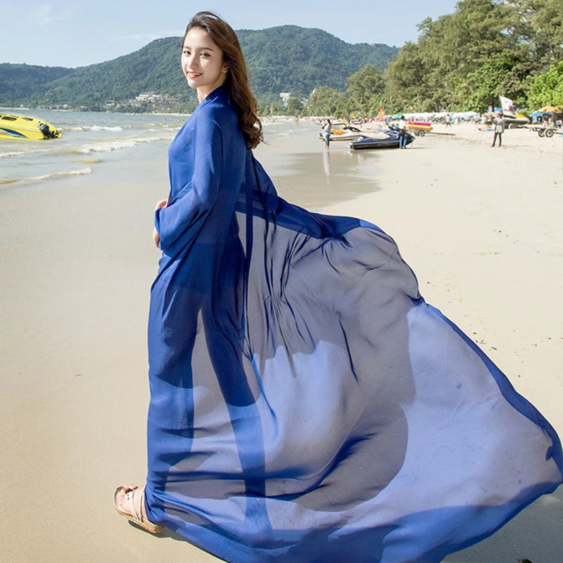 Lenço de verão moda foulard cetim de seda xale cachecol tamanho grande 180*140cm oversize chiffon cabeça cachecóis feminino bandana grande Hija