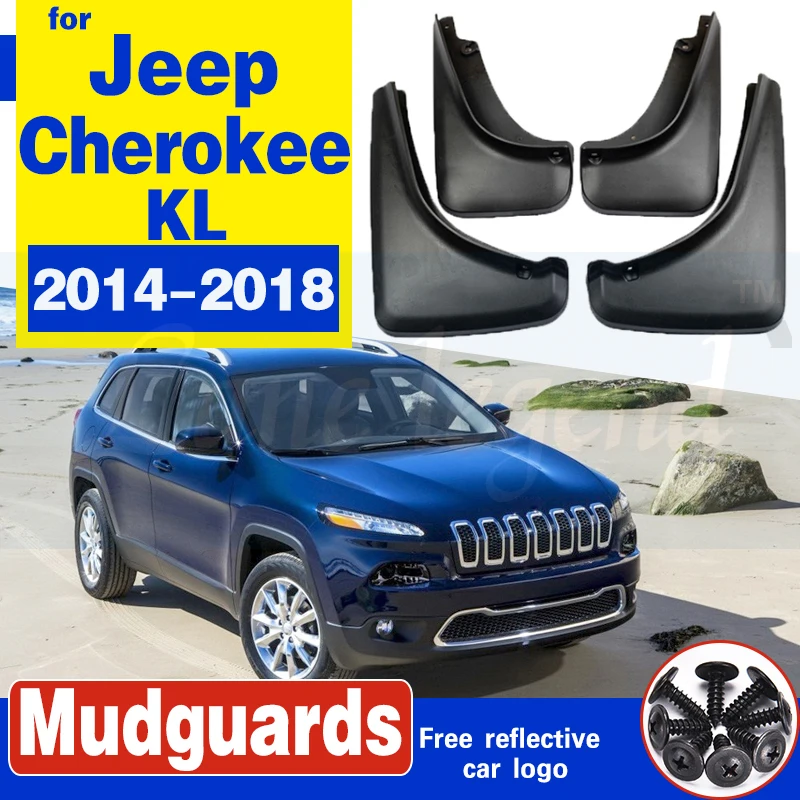 Car Mudflap for Jeep Cherokee KL 2014~2018 Fender Mud Guard Flap Splash Flaps Mudguards Car Front Rear wheel Accessories