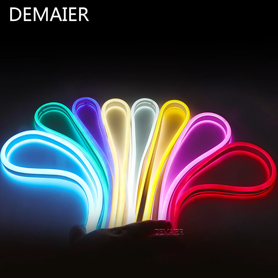 

DC 12V Streifen LED-Licht Wasserdichte SMD 2835 Flexible LED shape Neon Lichter Für Home Dekoration warme 1M 2M 5M Neon Streifen