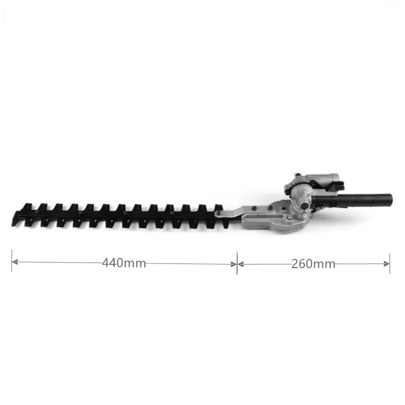 Hedge Trimmer head 26mm/28mm 7/9 Spline 5.3mm Square High Pole Brush Grass Cutter Harvester mower For Garden Tools Spare Parts