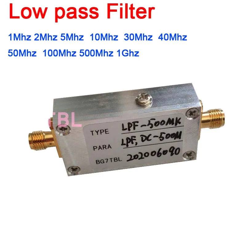 Dolnoprzepustowym filtrem LC LPF DC 1Mhz 2Mhz 5Mhz 10Mhz 30Mhz 40Mhz 50Mhz 100Mhz 500Mhz 1Ghz