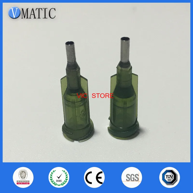 Free Shipping 100Pcs 14G 1/4'' Inch Glue Dispensing Dispenser Needle Tips