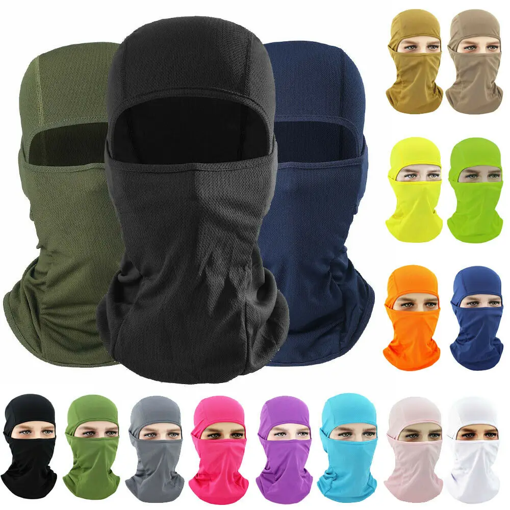 Hot Protection Breathable Protective Face Mask Cool Soft Outdoor Motorcycle Bicycle Full Face Mask Balaclava Ski Neck Beanies