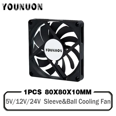 USB Fan Cooling DC 5V 80mm USB Fan 8010 Cooling Cooler Fan 5V 12V 24V 80x80x10mm 8CM DC Brushless Cooling Fan PC Laptop Computer Case Fan
