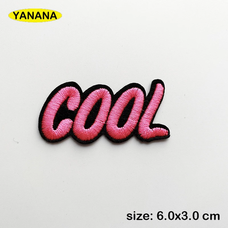 banner letter rock band Patches for Clothing DIY Stripes Written Words Sticker Clothes Stickers Apparel Garment Accessorie