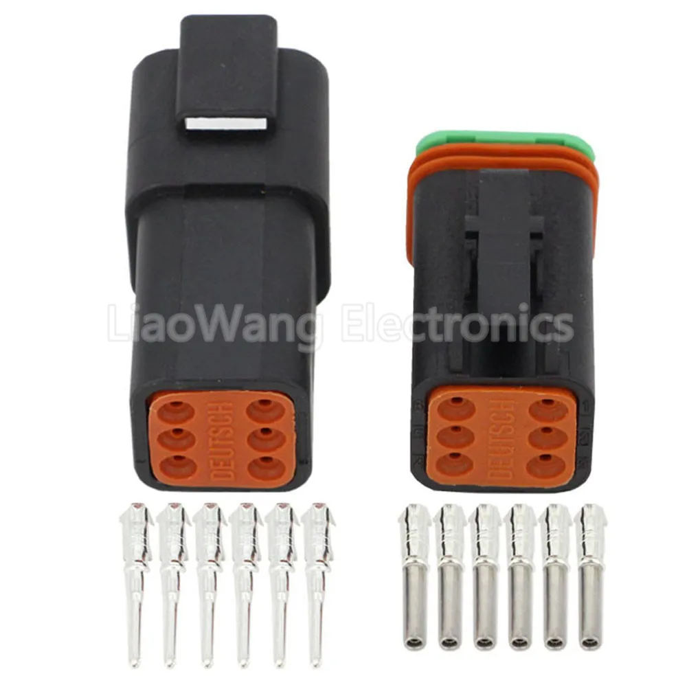 1 Set Schwarzer Deutsch DT Steckverbinder DT06-2S/DT04-2P 3P 4P 6P 8P Wasserdichter Elektrischer Stecker für Automotoren mit Pins 22-16AWG – Detail 18